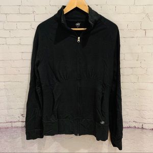 Alo Yoga Black Sweatshirt front zip jacket - XL